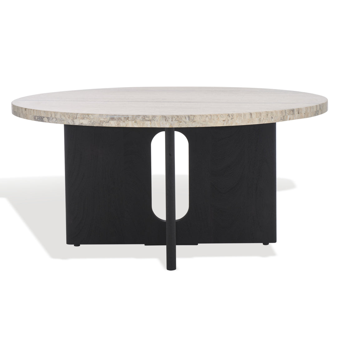 SwayLiving Shayna Travertine Coffee Table