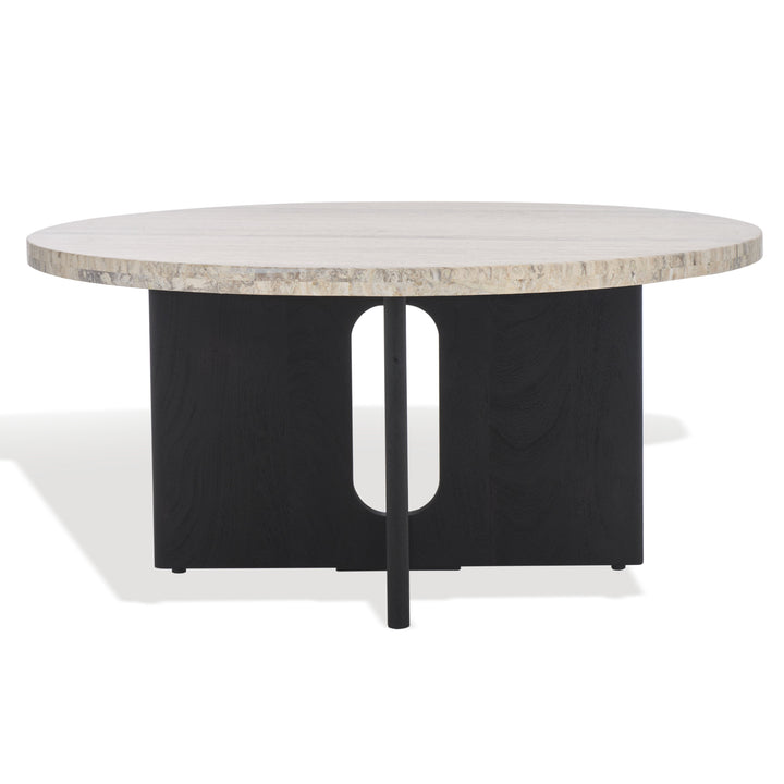 SwayLiving Shayna Travertine Coffee Table