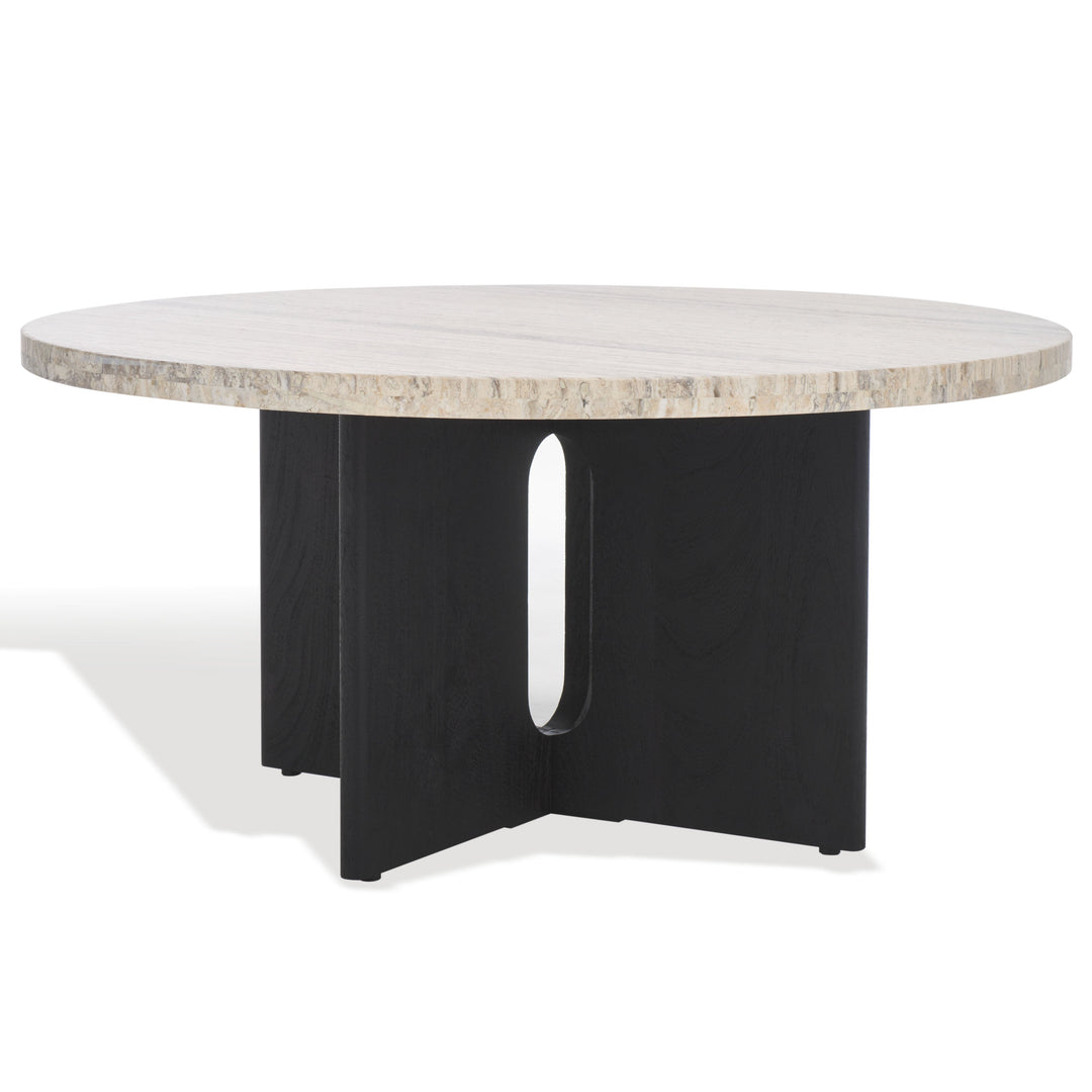 SwayLiving Shayna Travertine Coffee Table