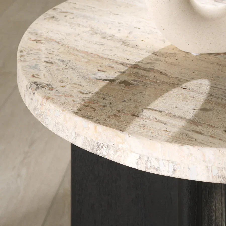 Travertine / Black