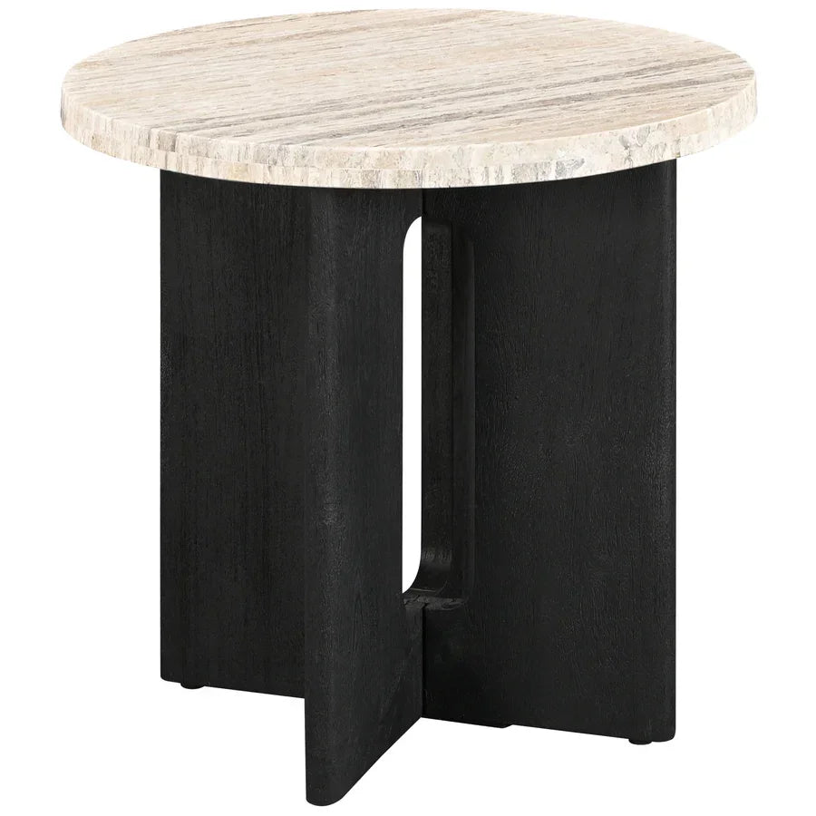 Travertine / Black