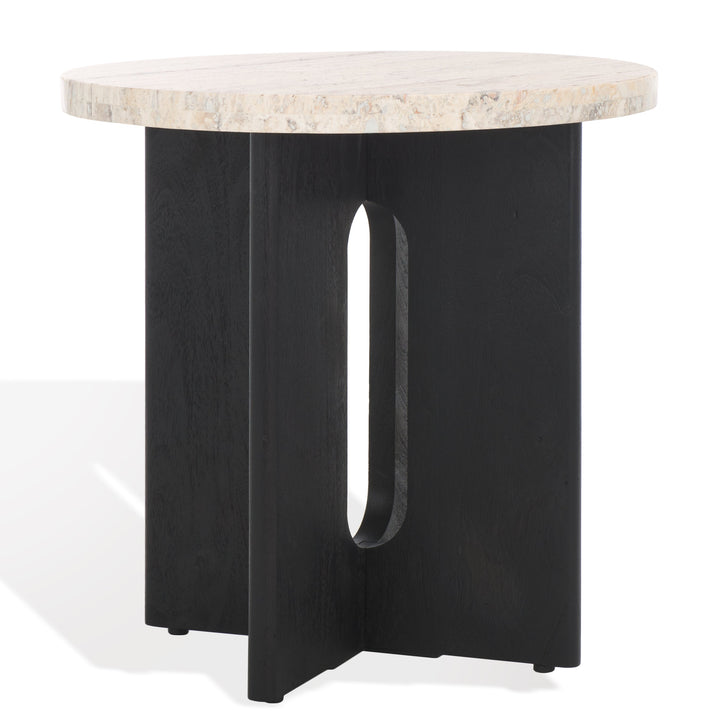 Travertine / Black