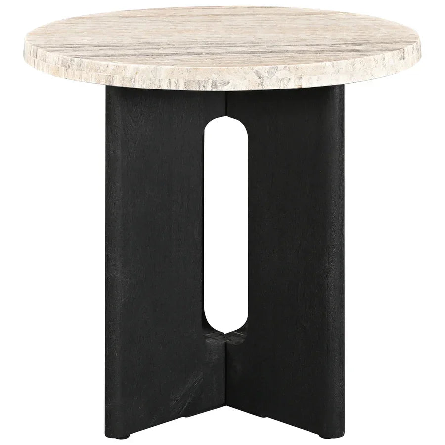 Travertine / Black