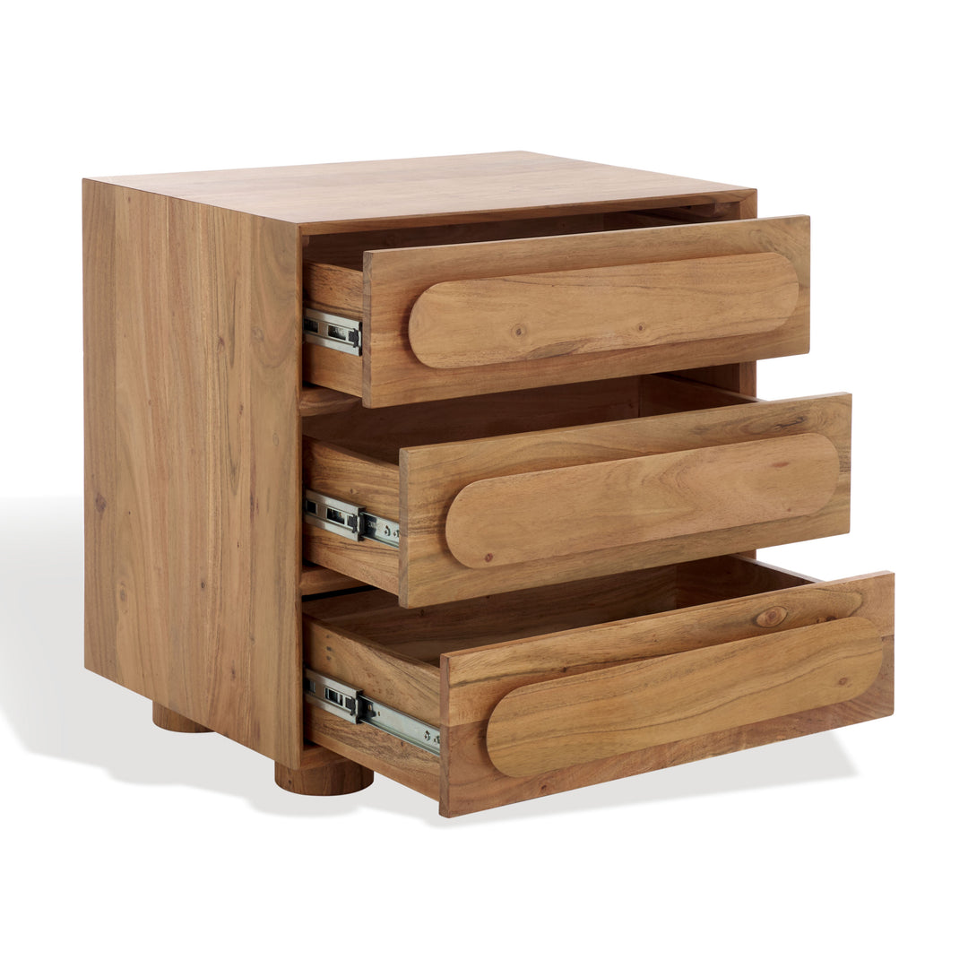 SwayLiving Lesliette 3 Drawer Nightstand