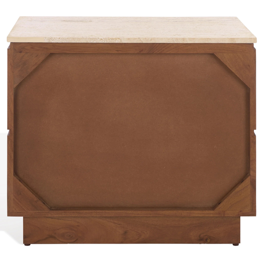 Travertine / Walnut