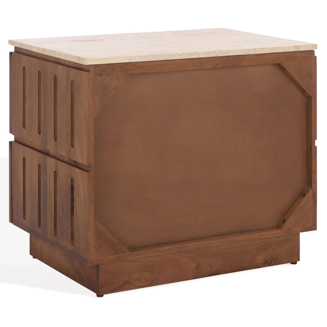 Travertine / Walnut