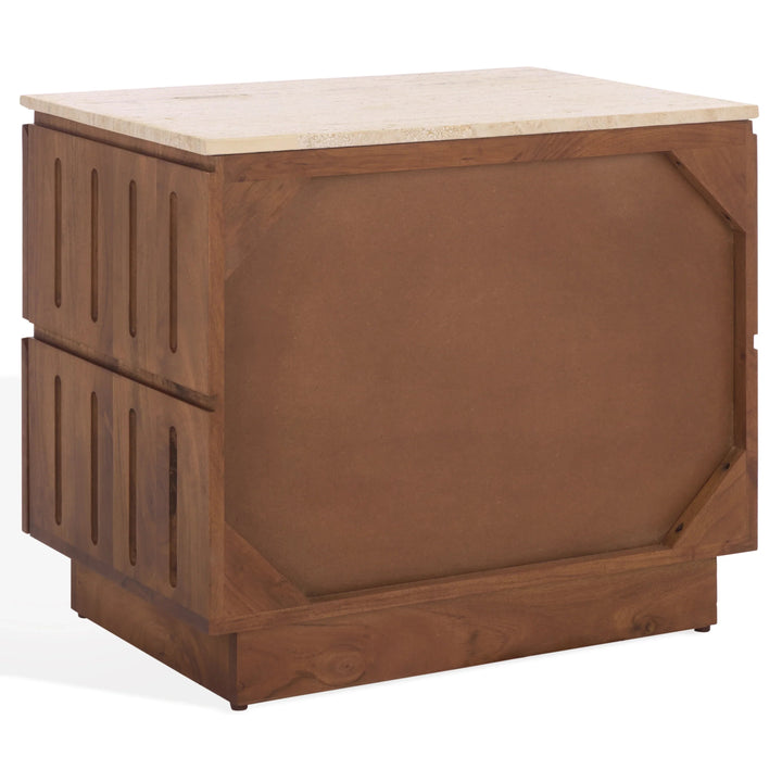 Travertine / Walnut