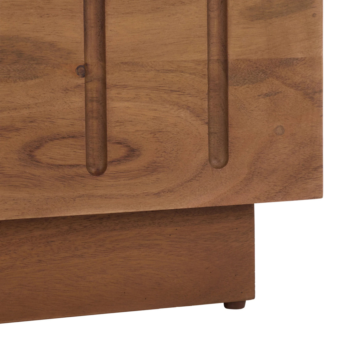 Travertine / Walnut