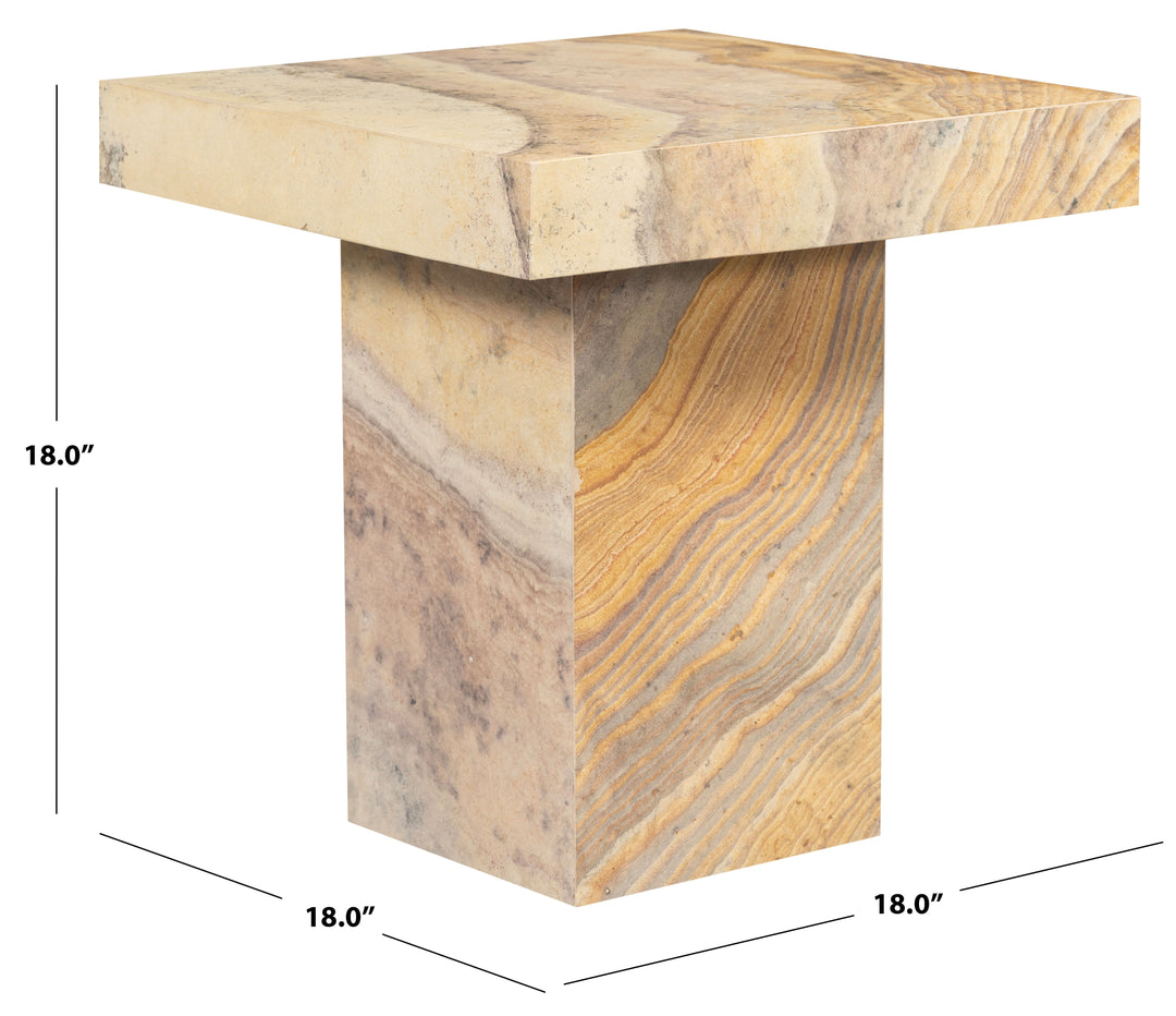 Jocelina Square Marble Accent Table