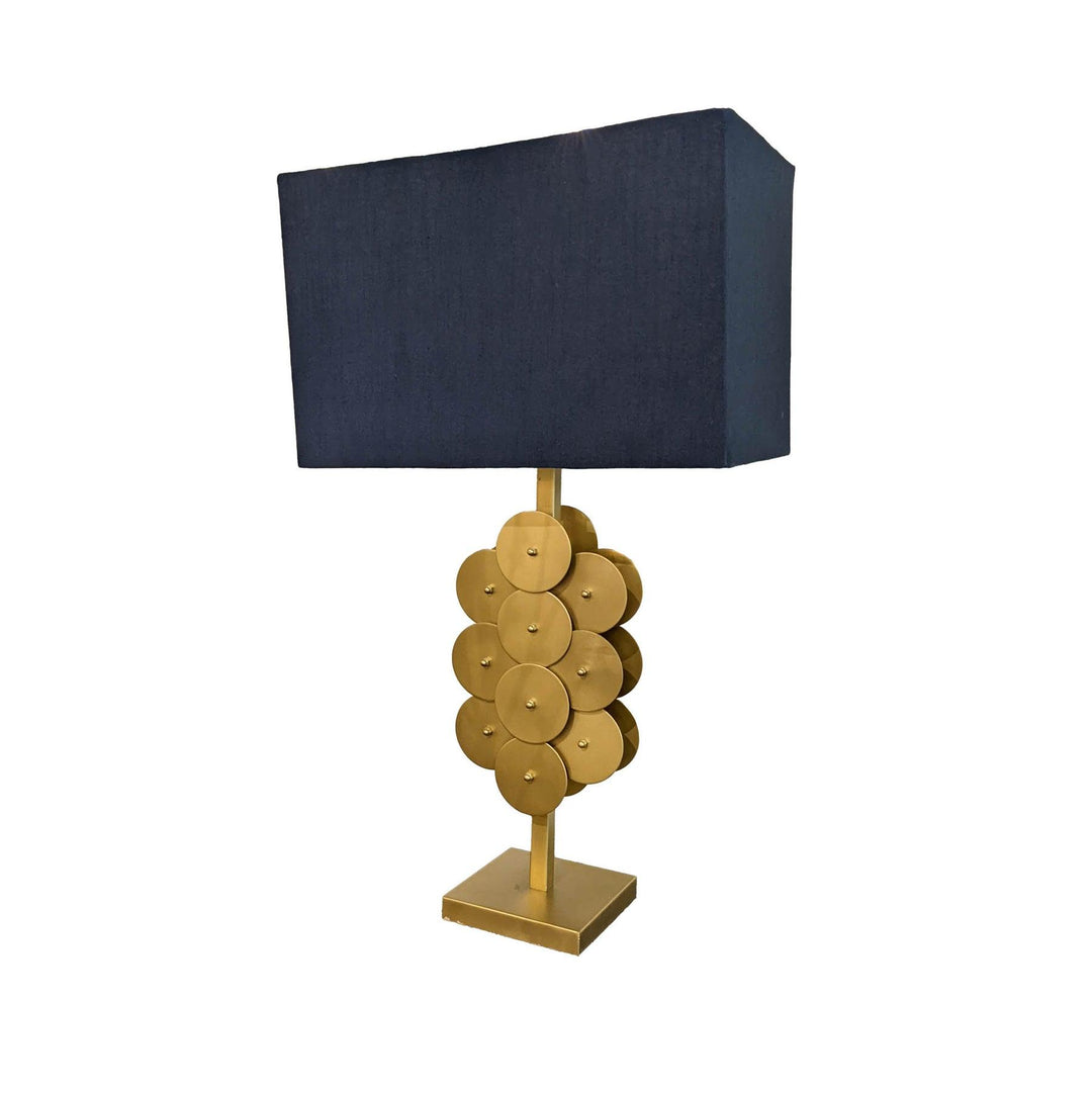 SwayLiving Skye Brass Disc Lamp TABLE LAMPS