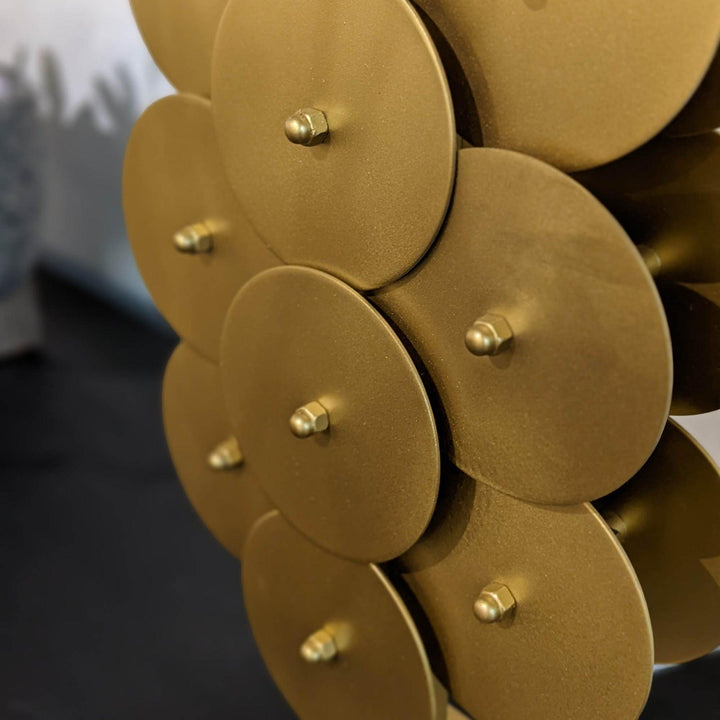SwayLiving Skye Brass Disc Lamp TABLE LAMPS