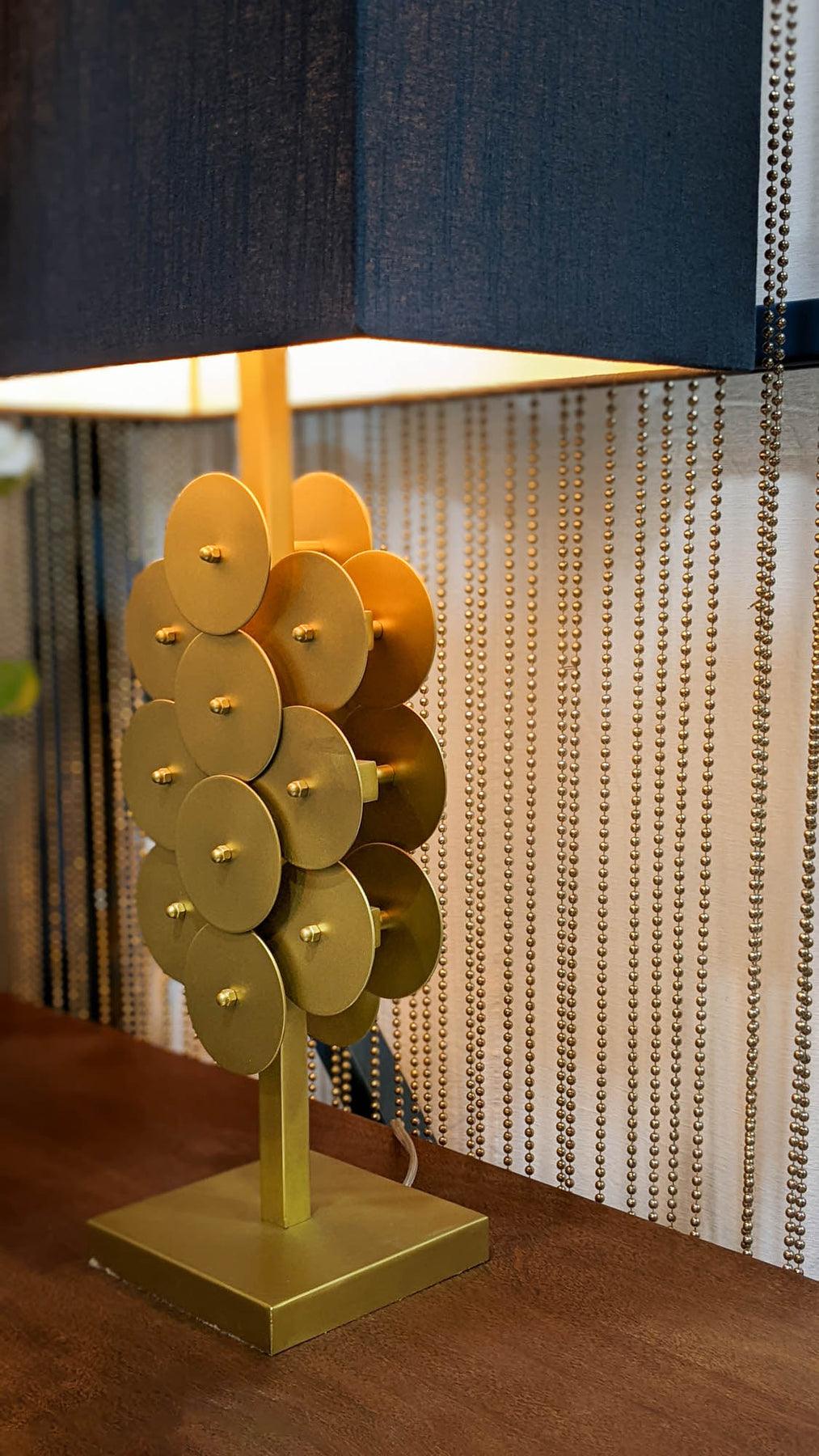SwayLiving Skye Brass Disc Lamp TABLE LAMPS