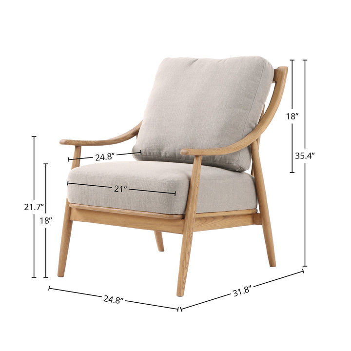 Light Linen / Natural Frame