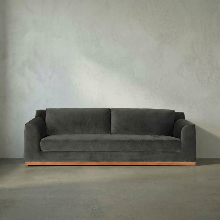 SwayLiving - Seville Sofa, Grey Velvet - SOF331GRV