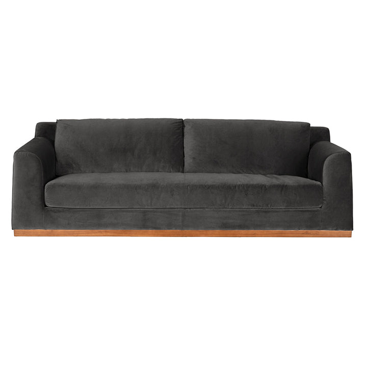 SwayLiving - Seville Sofa, Grey Velvet - SOF331GRV