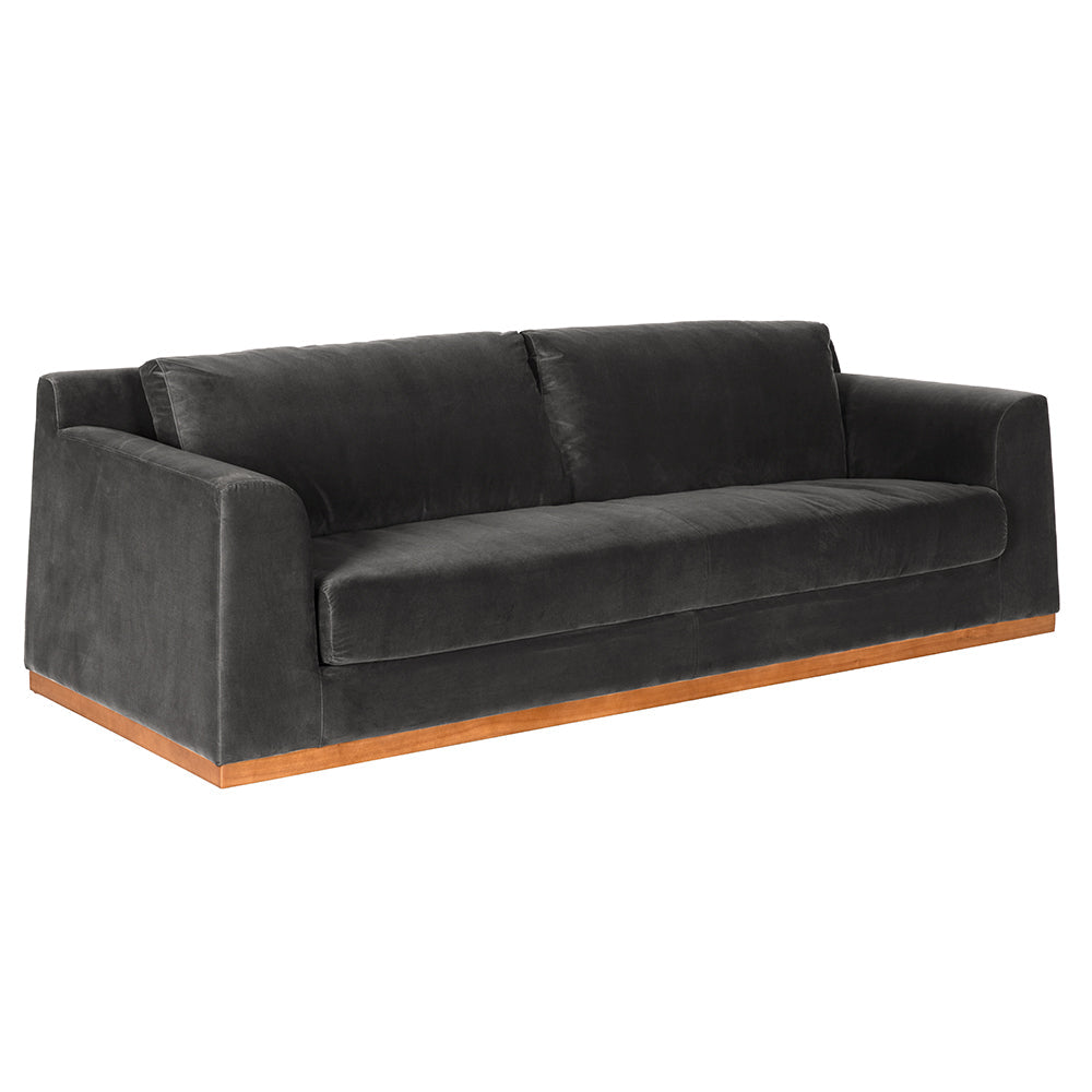 SwayLiving - Seville Sofa, Grey Velvet - SOF331GRV