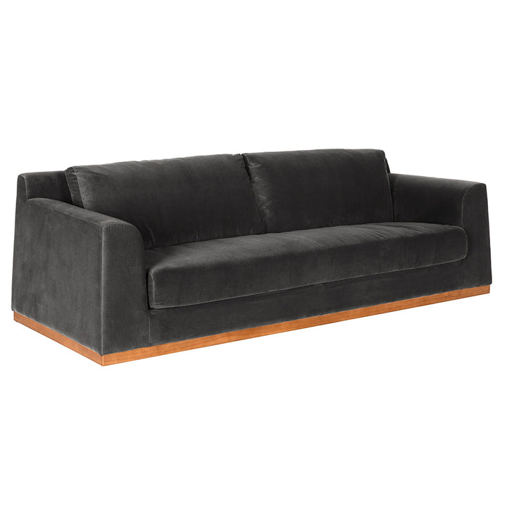 SwayLiving - Seville Sofa, Grey Velvet - SOF331GRV
