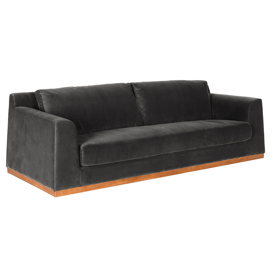 SwayLiving - Seville Sofa, Grey Velvet - SOF331GRV