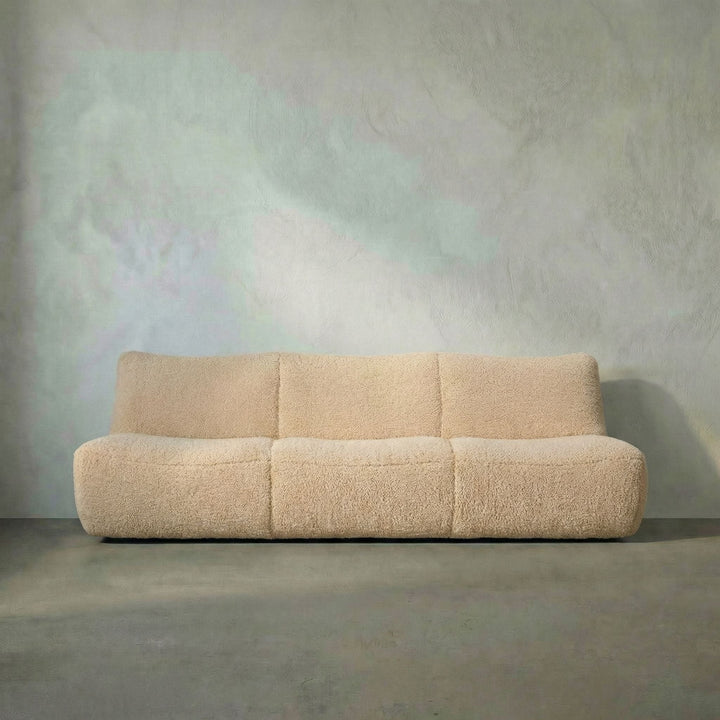 SwayLiving - McClain 3 Seater, Camel Fabric - SOF332CMF