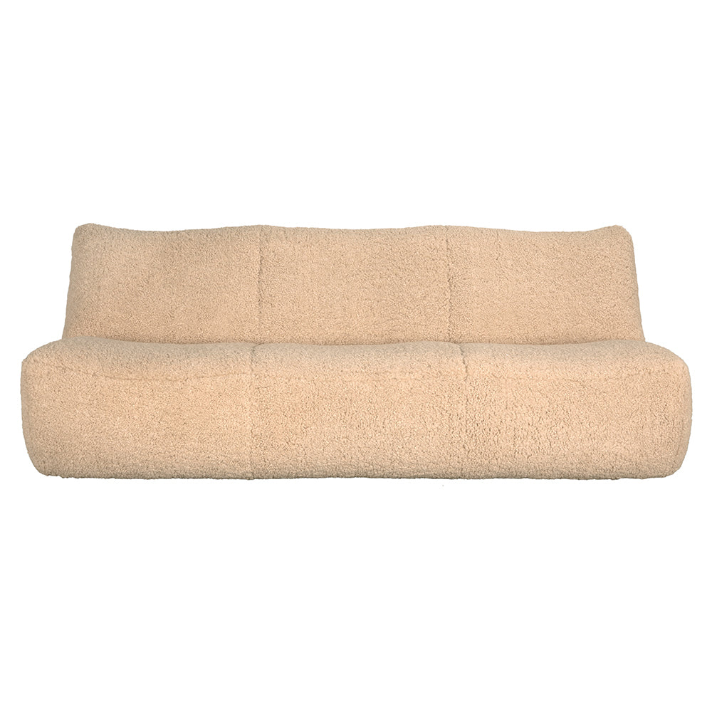 SwayLiving - McClain 3 Seater, Camel Fabric - SOF332CMF