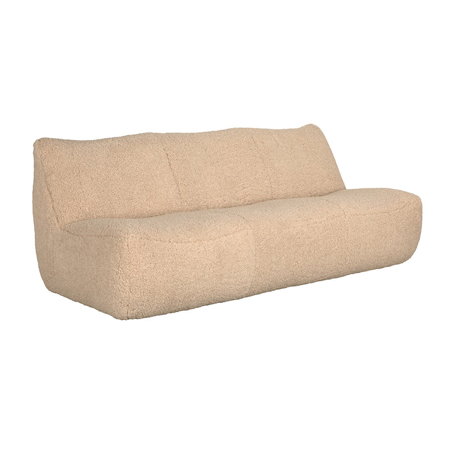 SwayLiving - McClain 3 Seater, Camel Fabric - SOF332CMF