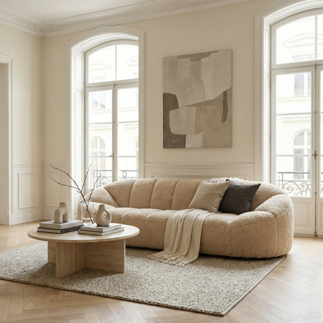 SwayLiving Amadeus Sofa - Camel Fabric