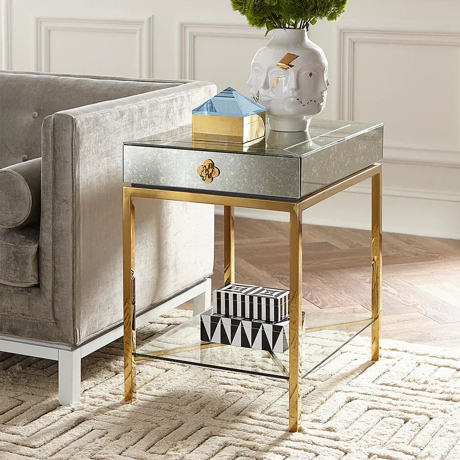 SwayLiving Delphine Tall Side Table ACCENT TABLES