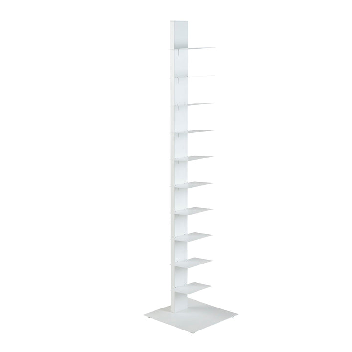 SwayLiving SAPIENS 60" BOOKCASE/SHELF/SHELVING TOWER IN WHITE BOOKCASES + SHELVES