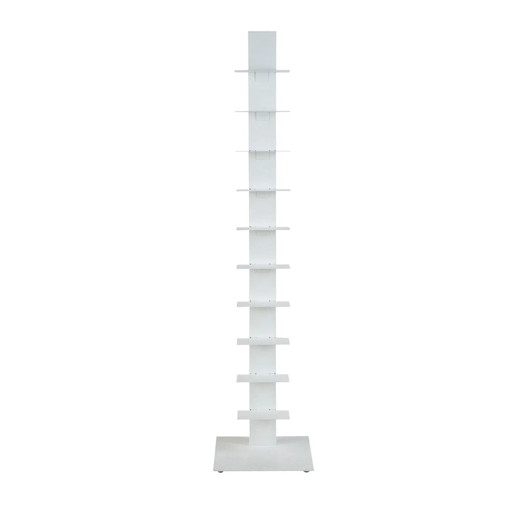 SwayLiving SAPIENS 60" BOOKCASE/SHELF/SHELVING TOWER IN WHITE BOOKCASES + SHELVES