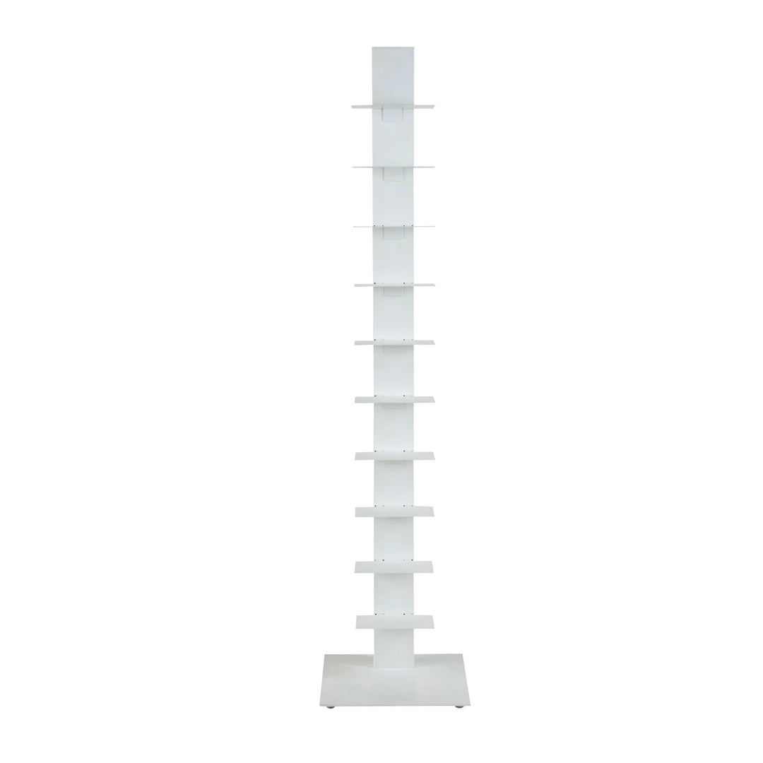 SwayLiving SAPIENS 60" BOOKCASE/SHELF/SHELVING TOWER IN WHITE BOOKCASES + SHELVES