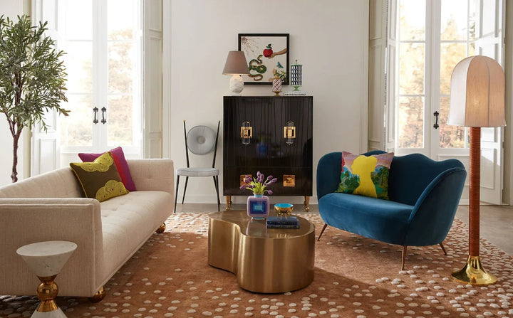 SwayLiving Brass Kidney Large Table ACCENT TABLES