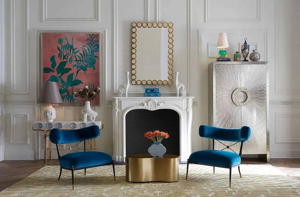 SwayLiving Brass Kidney Large Table ACCENT TABLES