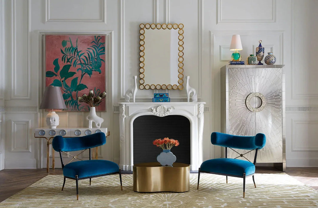 SwayLiving Brass Kidney Large Table ACCENT TABLES