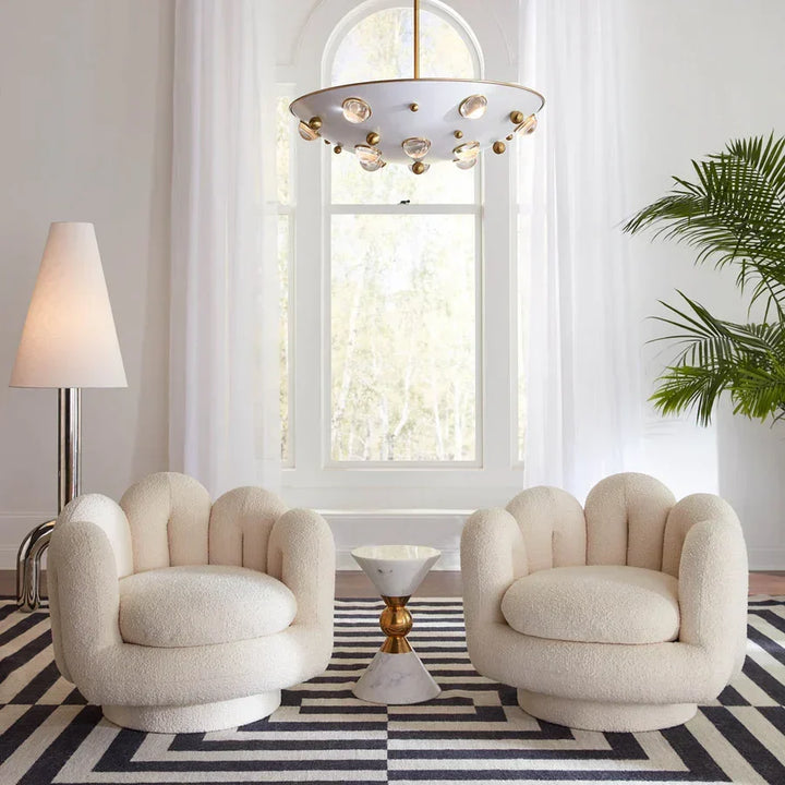 SwayLiving Serpentine Swivel Chair ACCENT + LOUNGE CHAIRS