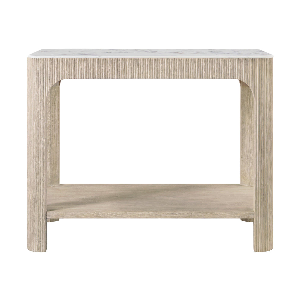SwayLiving Horizon Rectangular Quartz Side Table ACCENT TABLES