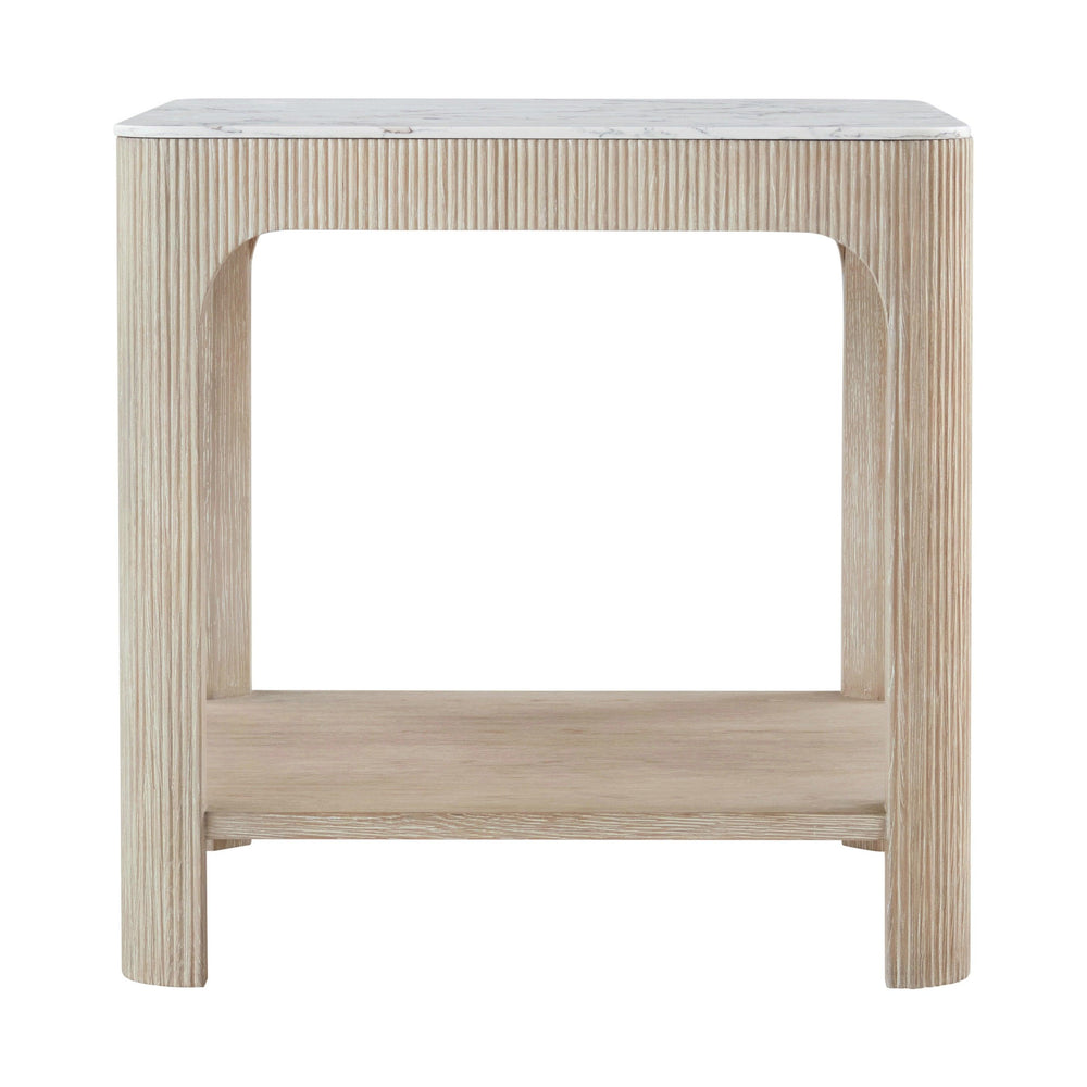 SwayLiving Horizon Square Quartz Side Table ACCENT TABLES