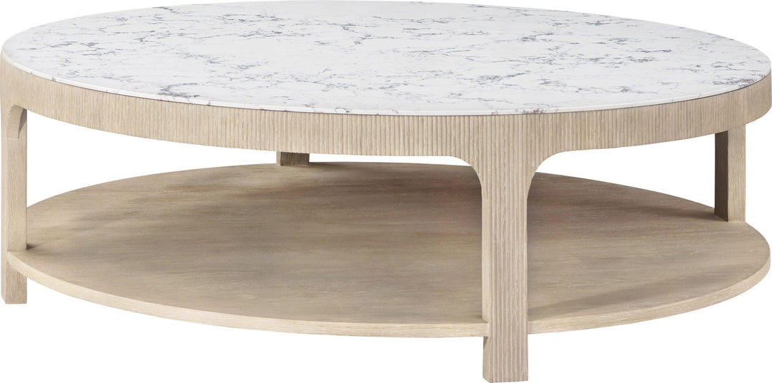 SwayLiving Horizon Round Quartz Cocktail Table COFFEE TABLES