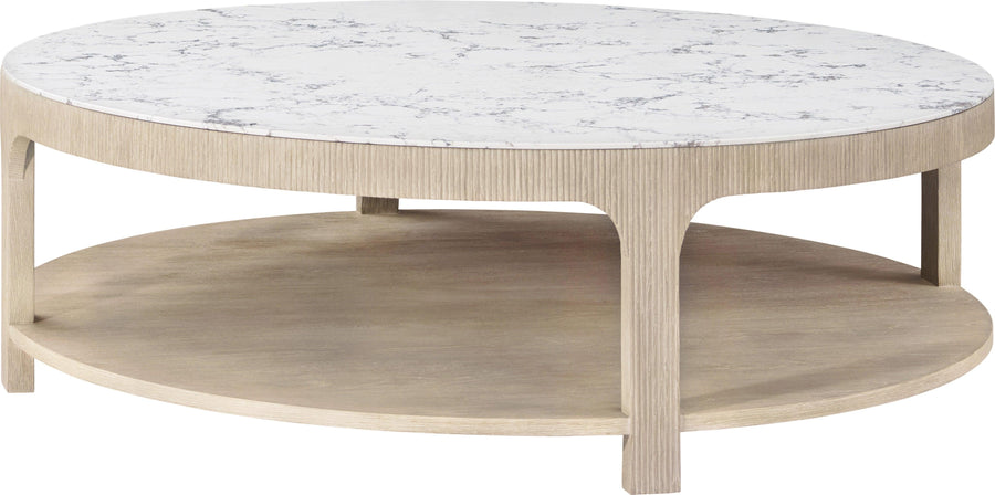 SwayLiving Horizon Round Quartz Cocktail Table COFFEE TABLES