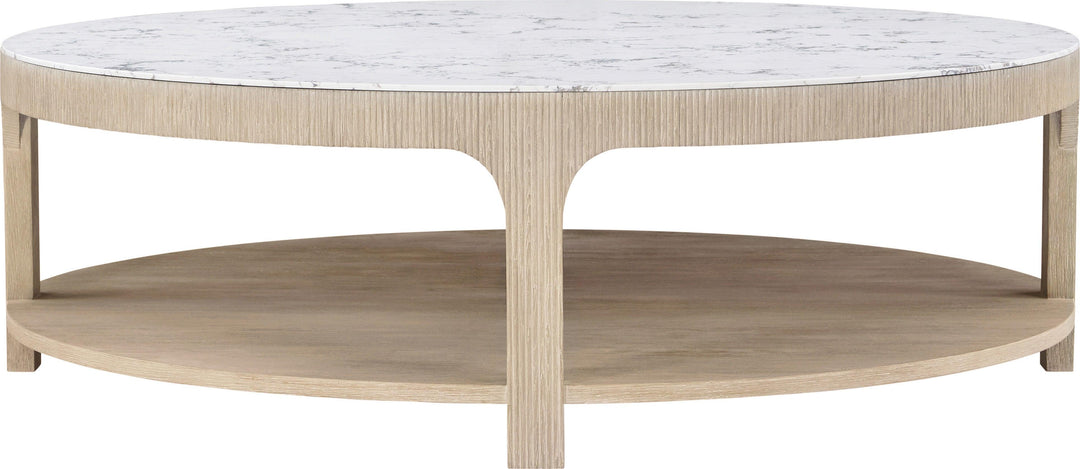 SwayLiving Horizon Round Quartz Cocktail Table COFFEE TABLES