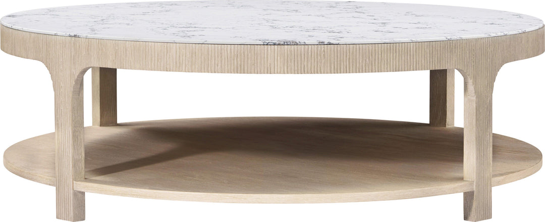 SwayLiving Horizon Round Quartz Cocktail Table COFFEE TABLES