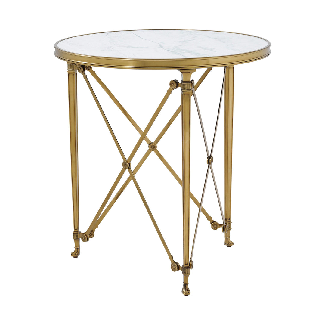 Spencer London Round Brass Center Table DINING TABLES by SwayLiving