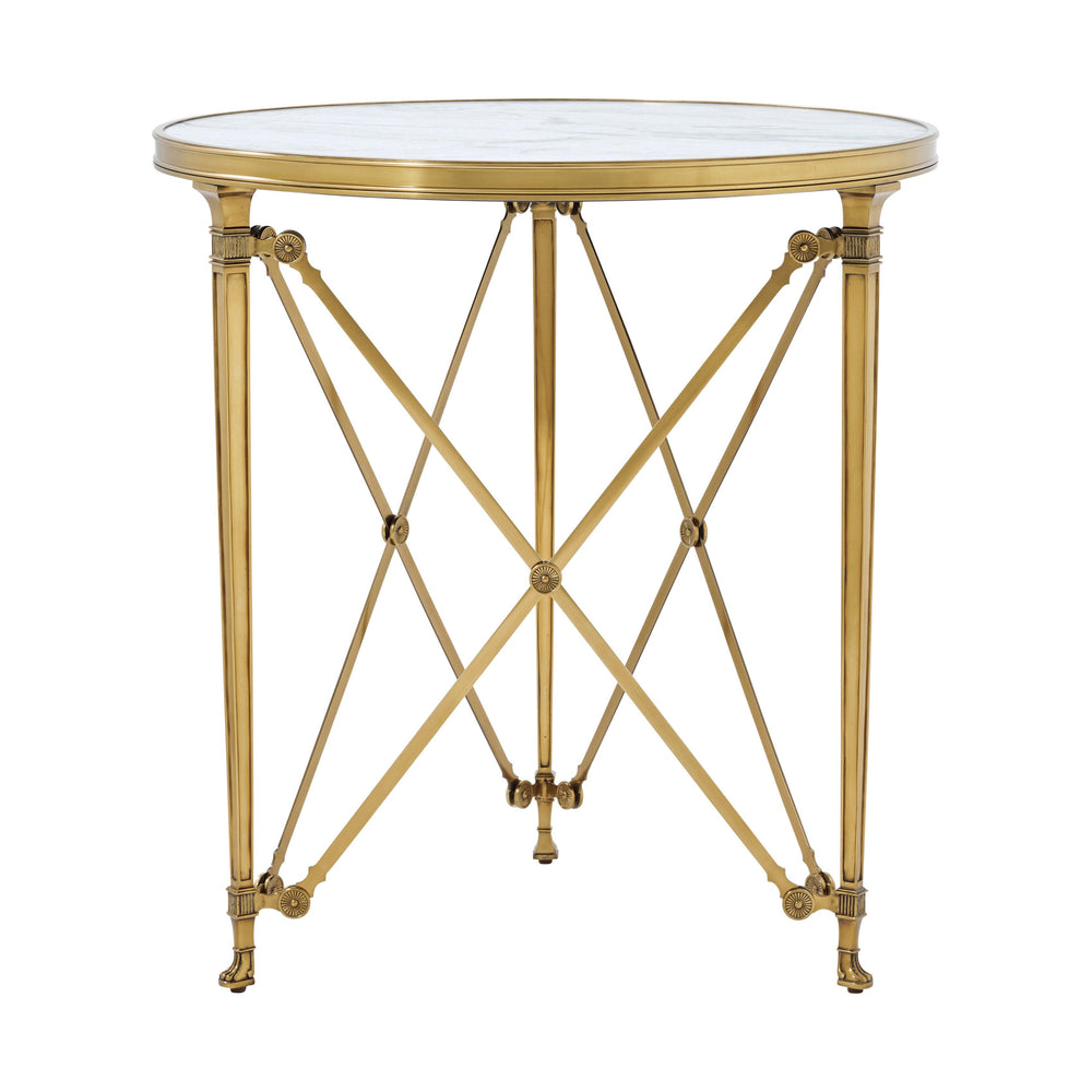 Spencer London Round Brass Center Table DINING TABLES by SwayLiving