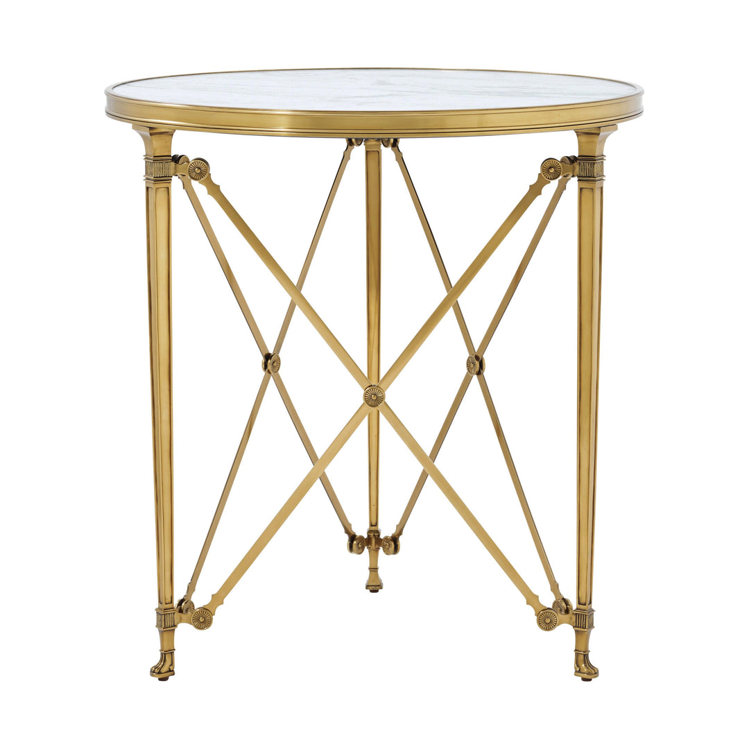 Spencer London Round Brass Center Table DINING TABLES by SwayLiving