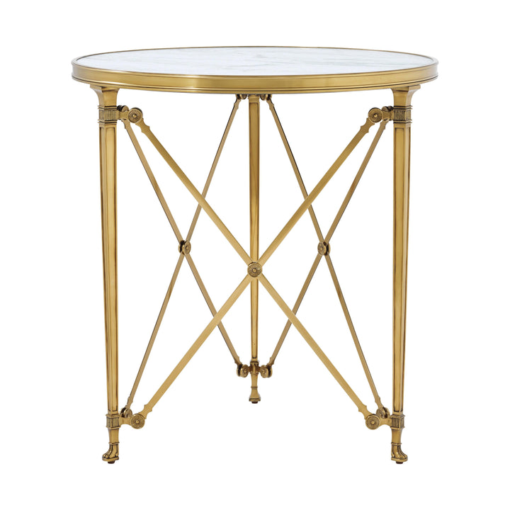 Spencer London Round Brass Center Table DINING TABLES by SwayLiving