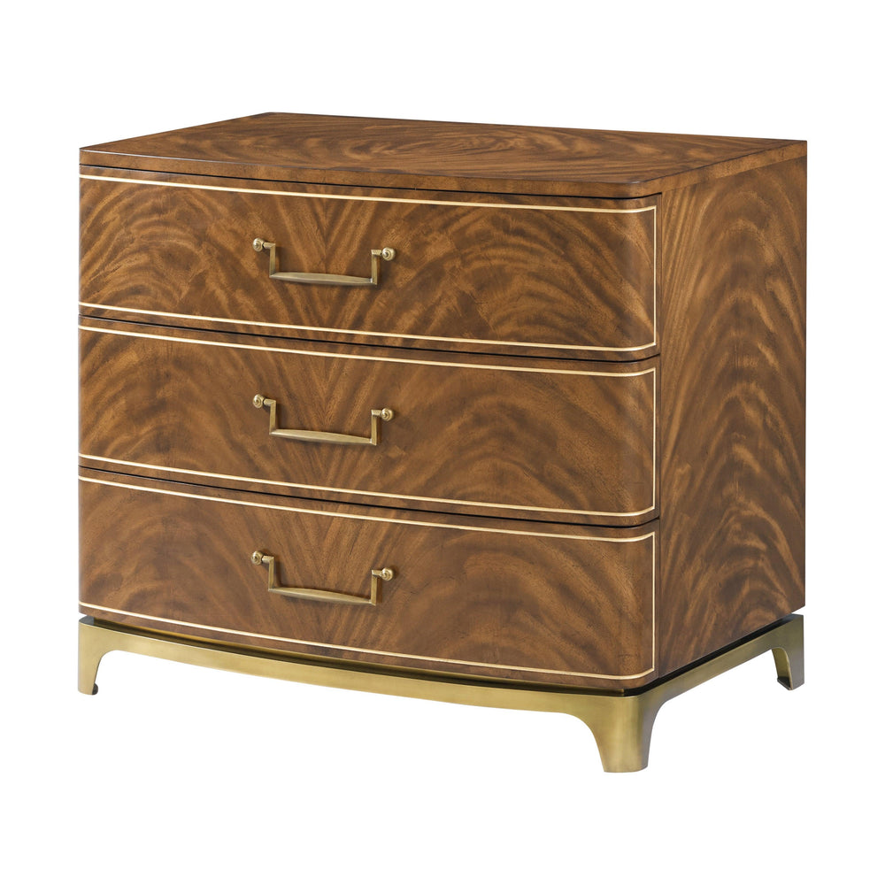 SwayLiving Spencer London Burl Nightstand NIGHTSTANDS