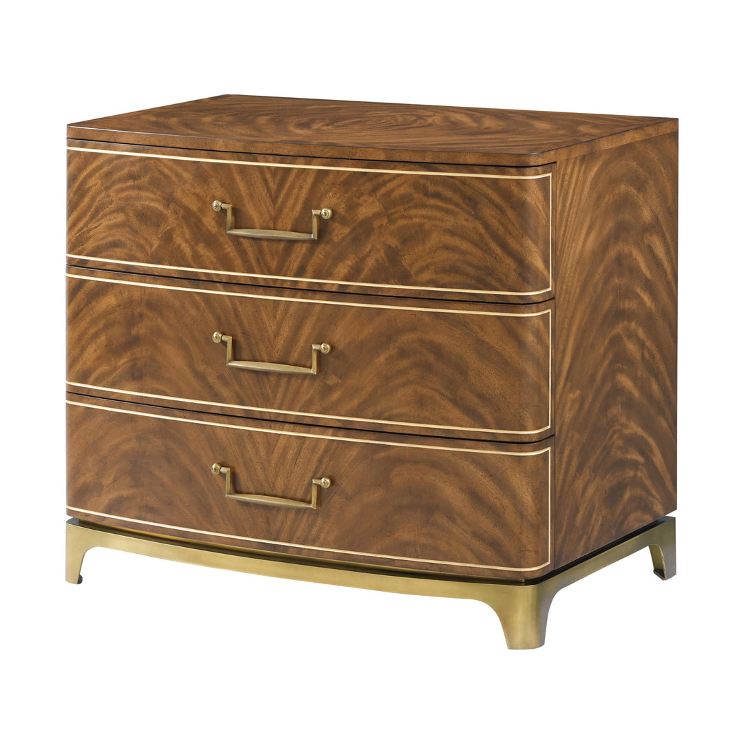 SwayLiving Spencer London Burl Nightstand NIGHTSTANDS