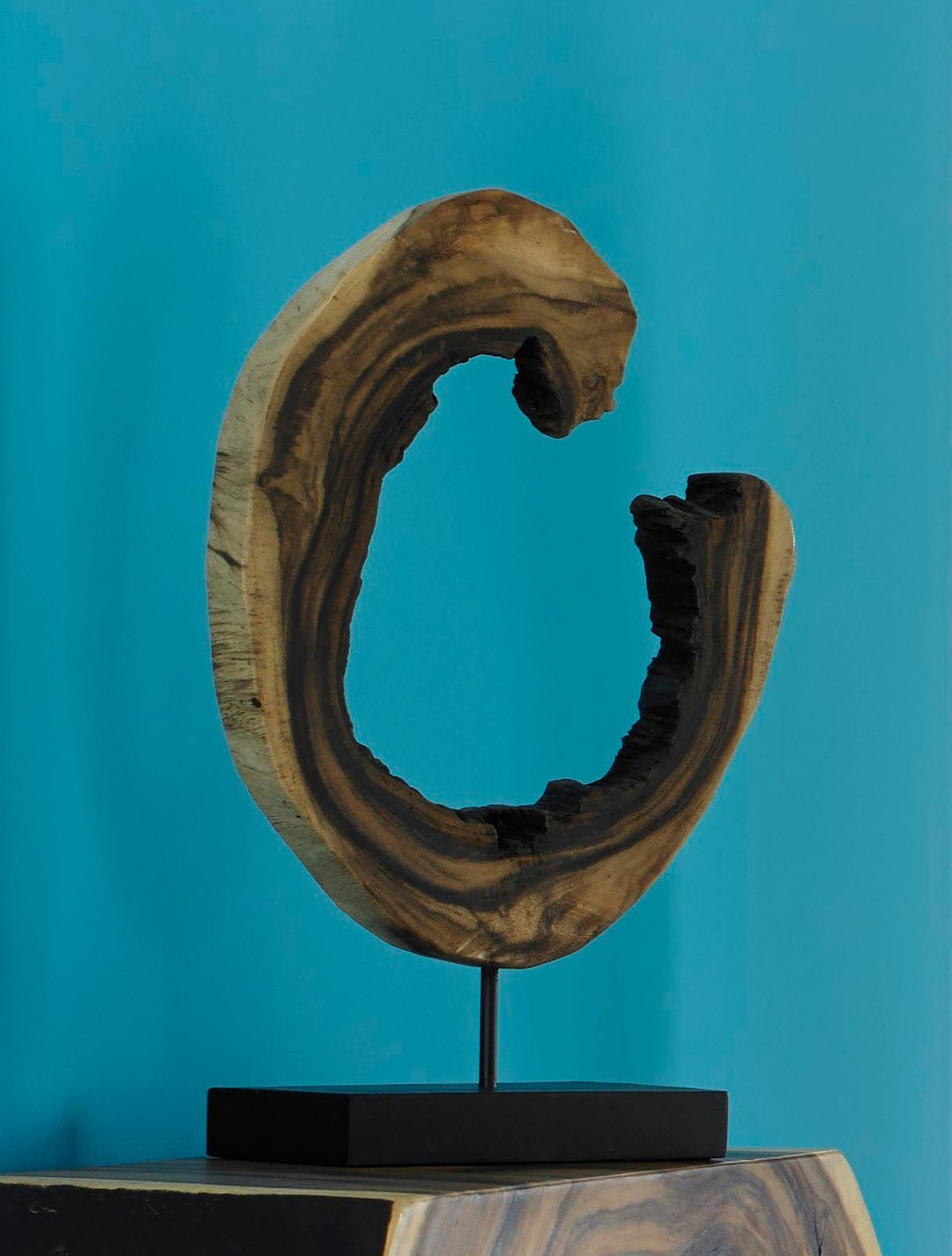 SwayLiving Creature Sculpture on Stand, Natural DECORATIVE OBJECTS