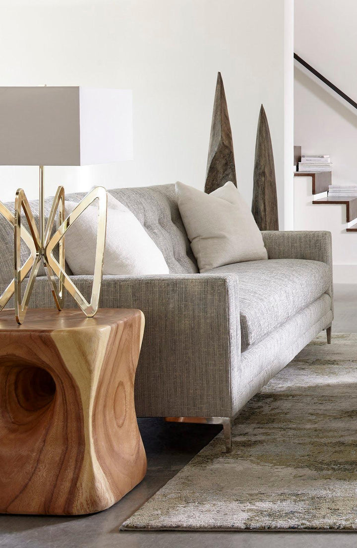 SwayLiving Peek a Boo Side Table, Chamcha Wood, Natural ACCENT TABLES
