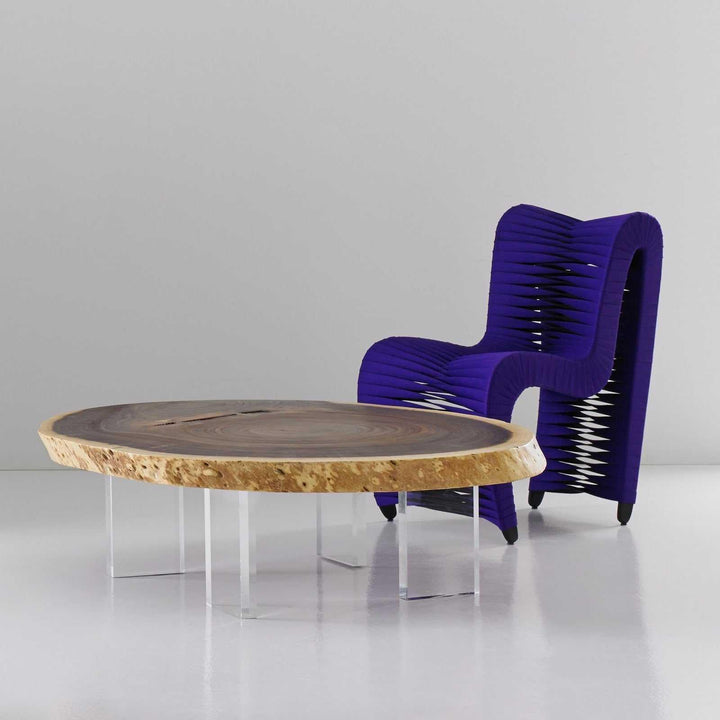 SwayLiving Floating Coffee Table with Acrylic Legs, Natural, Size Varies COFFEE TABLES