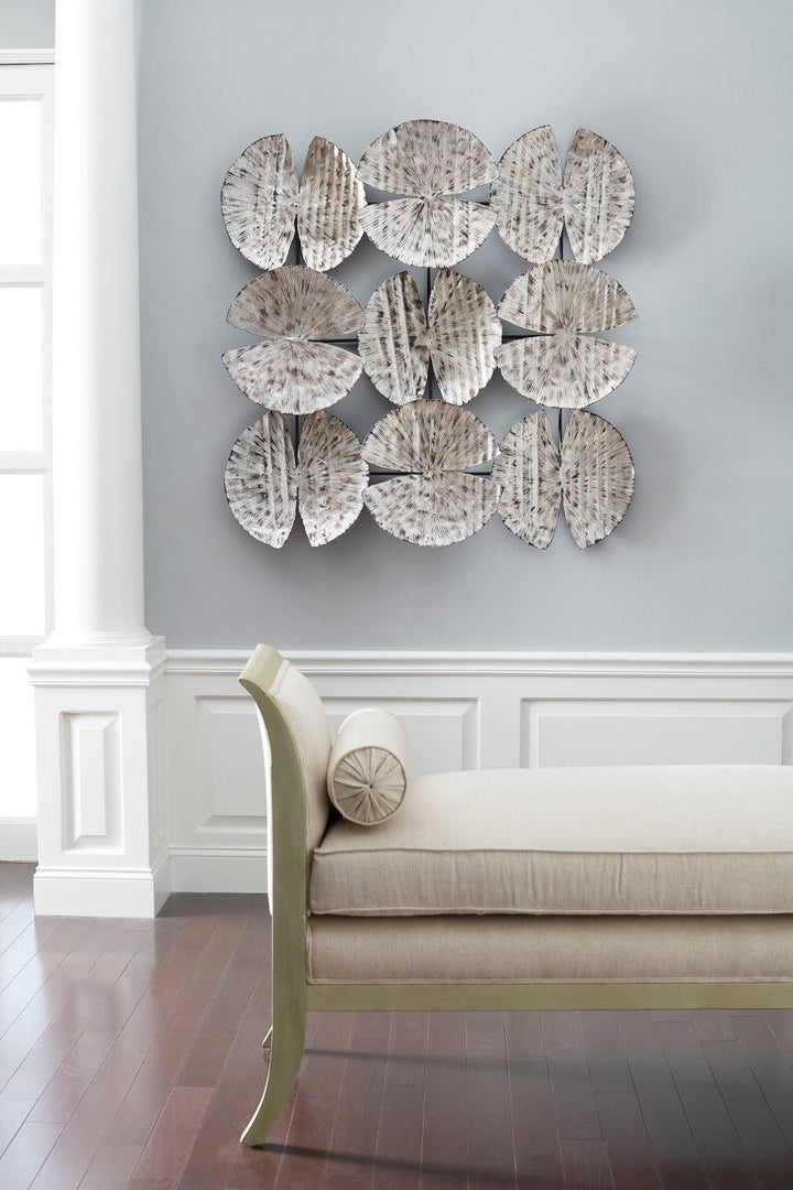 SwayLiving Ginkgo Leaf Wall Art, 9 Leaves, Silver WALL ACCENTS